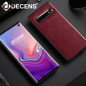 데켄스 갤럭시S10케이스 레더 심플 슬림 가죽 케이스 M518