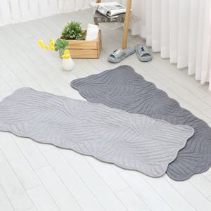 이솔홈 나뭇잎 순면 퀼트 주방매트 키친 욕실 130x50