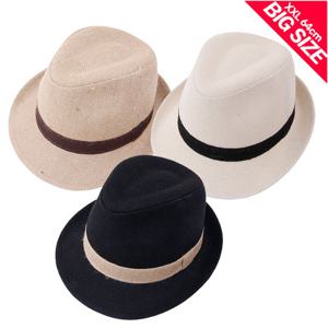 2XL 빅사이즈 마 중절모자 3c 큰 신사 중년 남성 페도라 Y21888