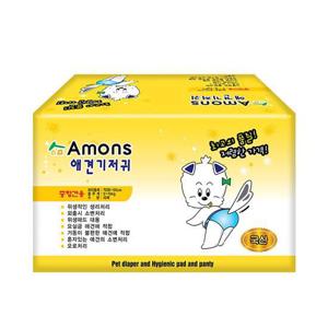 강아지 아몬스 암컷용 중형 애견 기저귀 10매