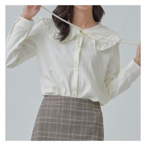 [미쏘][미쏘]프릴 빅카라 블라우스(MIWBLAT13G).