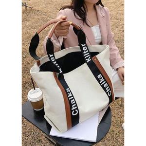 G125719_클래식 캔버스 숄더 빅백 백 텀블러백 쇼퍼백