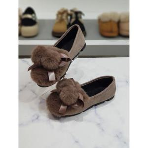 한슈 세이브존03 퍼트리밍 리본 포인트 플랫 단화 1cm HS940214a