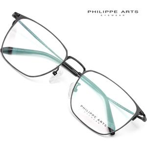 필립아츠 안경테 PA3016D C1 사각 실테 빅사이즈 금속테