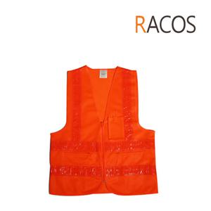 라코스 RC-305-3 신호수 천 조끼 주황 천 주황색 반사띠