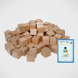 (가베가족)KS0151 큰솔 원목쌓기나무 3단계 세트