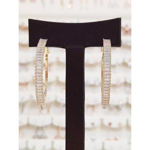 볼라레 세이브존03 14k프라임 사각큐빅 링귀걸이 SAVspe1066