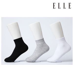 [엘르(양말)]숙녀 무지 단목 3족 묶음 ES20619S3