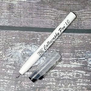 쿠레타케 지그 1.0mm Square Tip 캘리그라피펜 1자루
