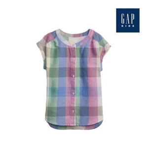 [갭키즈]타탄 체크 슬리브리스 셔츠(801438-00-9_MUT)