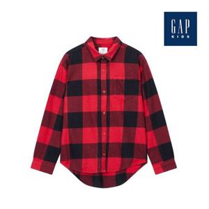 [갭키즈]체크 패턴 플란넬 셔츠(725599-01-9_RE)