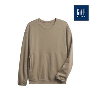 [갭키즈]사이드 포켓 크루넥 맨투맨(733569-00-9_DBE)