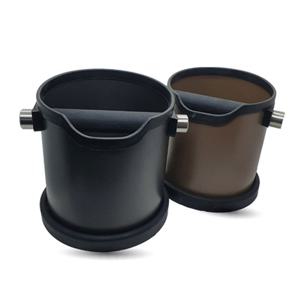 제니스코 테프론 라운드 넉박스 브라운 카페 커피 찌꺼기통