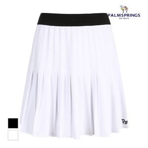 [팜스프링스] 여성 허리배색 플리츠 미니스커트_SSKL222882