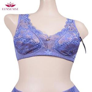 엄마브라 투톤레이스 노와이어풀컵브라탑 60대선물