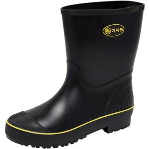 [월드컵]기차표 높이 25cm  미끄럼방지창 반장화 블랙