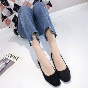 하이힐 스웨이드 여자구두 펌프스 미들굽 낮은굽 편한구두