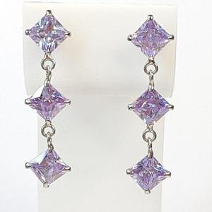 [블루케이] 실버925 자수정합성석 귀걸이240810-14