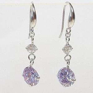 [블루케이] 실버925 자수정합성석 귀걸이240810-12