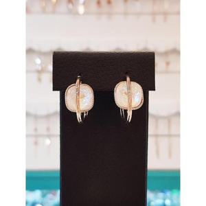 볼라레 세이브존01 졸업선물 눈에 띄는 사각 오스트리아 스톤 링 귀걸이 LE770