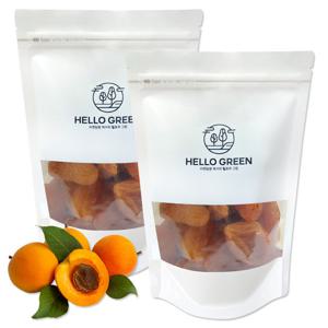 헬로우그린 무설탕 씨없는 건살구 300gx2(팩) 건조살구 건조과일