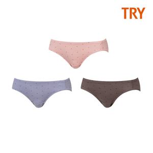 [트라이] 여성 모모 미디 팬티 3매입 I12