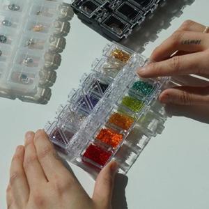 비즈 악세사리 보관통 네일 재료 보관함 구슬 KK0161