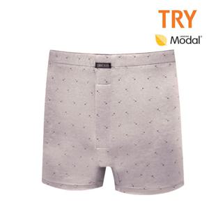 TRY 남성 사각팬티 모달 위버트렁크 팬티 속옷 연회색