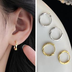 [잇백잇슈] 뫼비우스실버이어링 원터치 순은 귀걸이