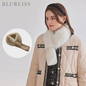 [블루레이스]블루레이스 페이크폭스퍼배색머플러_B4W1AC9051