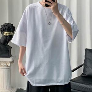 남자반팔 옆라인 트임 포인트 남자 외출 기본 무지 반팔 티셔츠