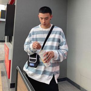 무지티셔츠 라운드넥 남자긴팔티셔츠 오버핏맨투맨