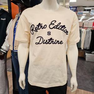 리트머스 HC26 체인 자수 반팔 티셔츠  아이보리 LP2TU306 아이보리