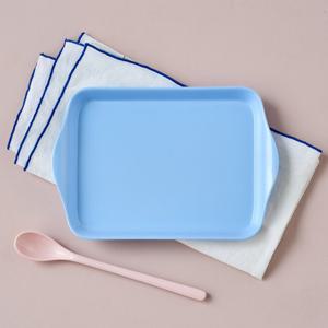 [모던하우스] 러브투게더 멜라민 핸들사각접시 블루