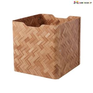 이케아 BULLIG 대나무 압착 수납함