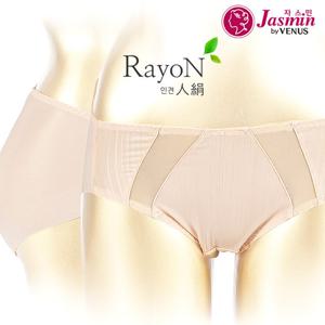 [비너스 자스민]인견 메쉬망 누디 헴팬티 jpta025h
