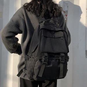 검정백팩 남여공용 캐주얼 백팩 학생 여행가방 남학생