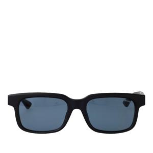 몽블랑 블랙 프레임 블루 렌즈 스퀘어 선글라스 MB0383S 003 54