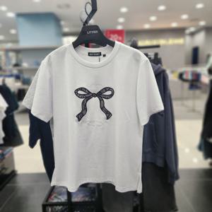 [리트머스](여성) 리본 레이스 반팔티LP2TF269