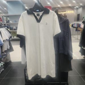 [리트머스](여성) 여성 슬림핏 반팔 카라 원피스 LO2OF224_GN