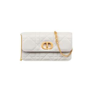 디올 미스 카로 파우치 체인 매크로까나쥬 램스킨 라떼 S5225UDAX-M030