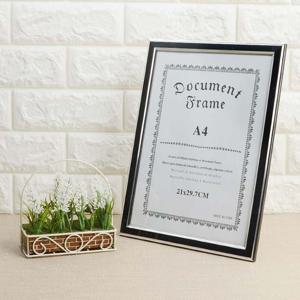 A4 블랙크롬 스탠드액자 모던액자 용액자 상장액자