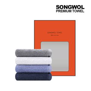 [송월타월] 40수 항균 180g 2장 세트_ 오렌지유리창 케이스포함