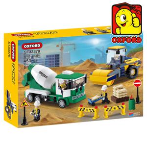 ST33379 타운 중장비 레미콘 로드롤러 건축공사 세트 블록 장난감
