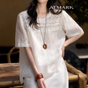 ATMARK (77까지)플리레이스포인트티셔츠_AA53TS035G