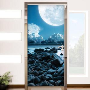 아트박스/꾸밈 cj201-달밤의산책_현관문방문시트지