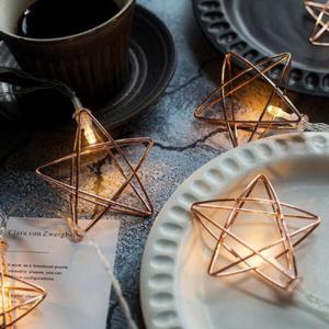 아트박스/진바스 철제 LED 별 가랜드 조명