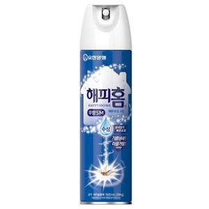 해피홈 모기약 스프레이 에어로솔 수성 무향 500ml 모기약 벌레약 해충잡이 에어로졸 해충제거 스프레이모