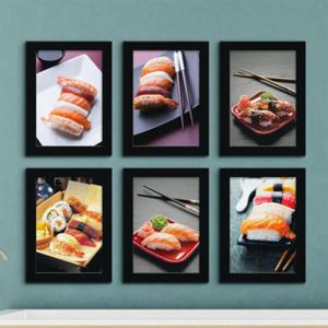 아트박스/꾸밈 cv142-일식의꽃_초밥_액자세트