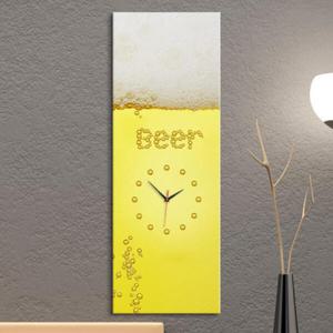 아트박스/꾸밈 iw907-거품맥주_대형노프레임벽시계